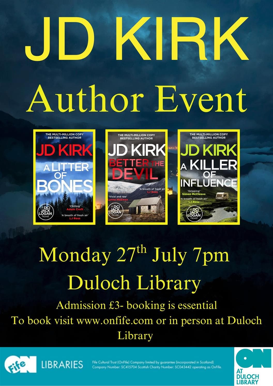 AUTHOR EVENT JD KIRK AT DULOCH LIBRARYDuloch Library